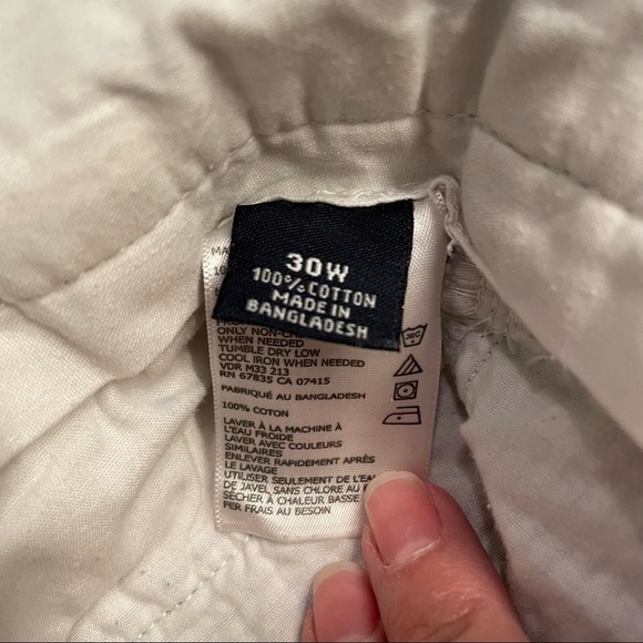 Nautica Seersucker Shorts Blue and White Striped A Bit Trimmer Fit Style Size 30 - Picture 9 of 11